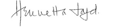 Henrietta Loyd signature