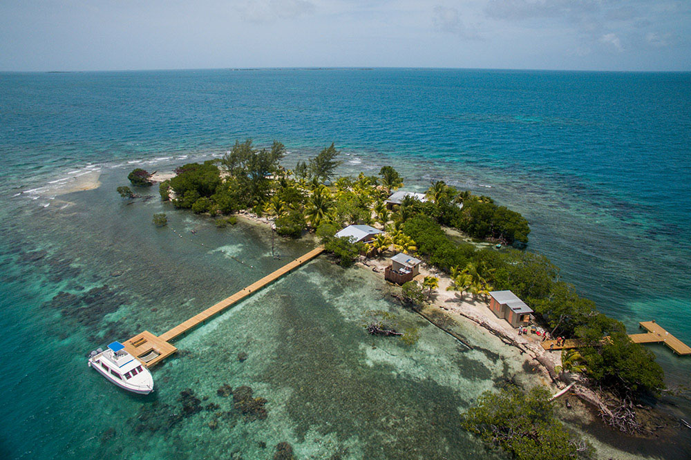 Coral Caye, on the Belize Barrier Reef is a private island