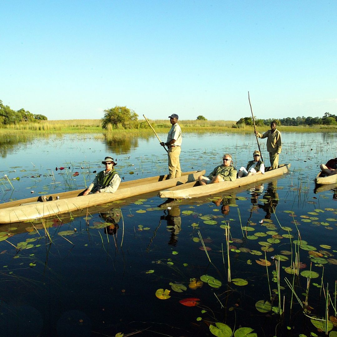 Mokoro at Okavango Delta Botswana