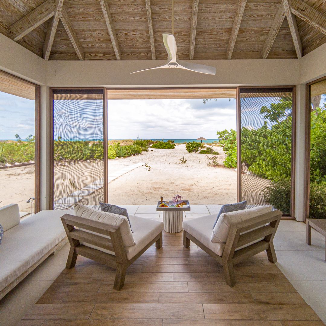 Pine Cay luxury beachfront cottage Turks+Caicos