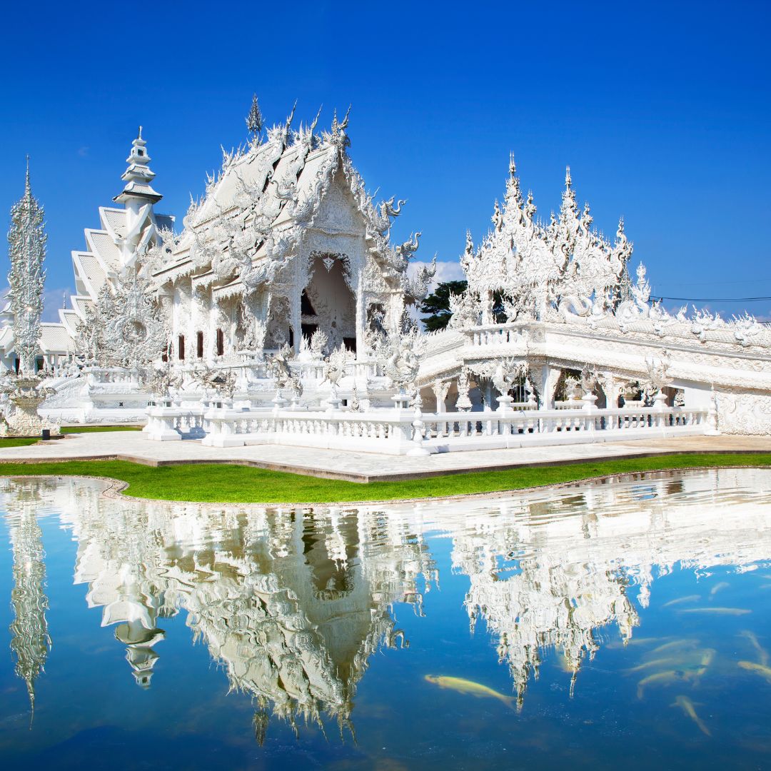 Wat Rong Khun (White Temple) Chiang Rai Thailand